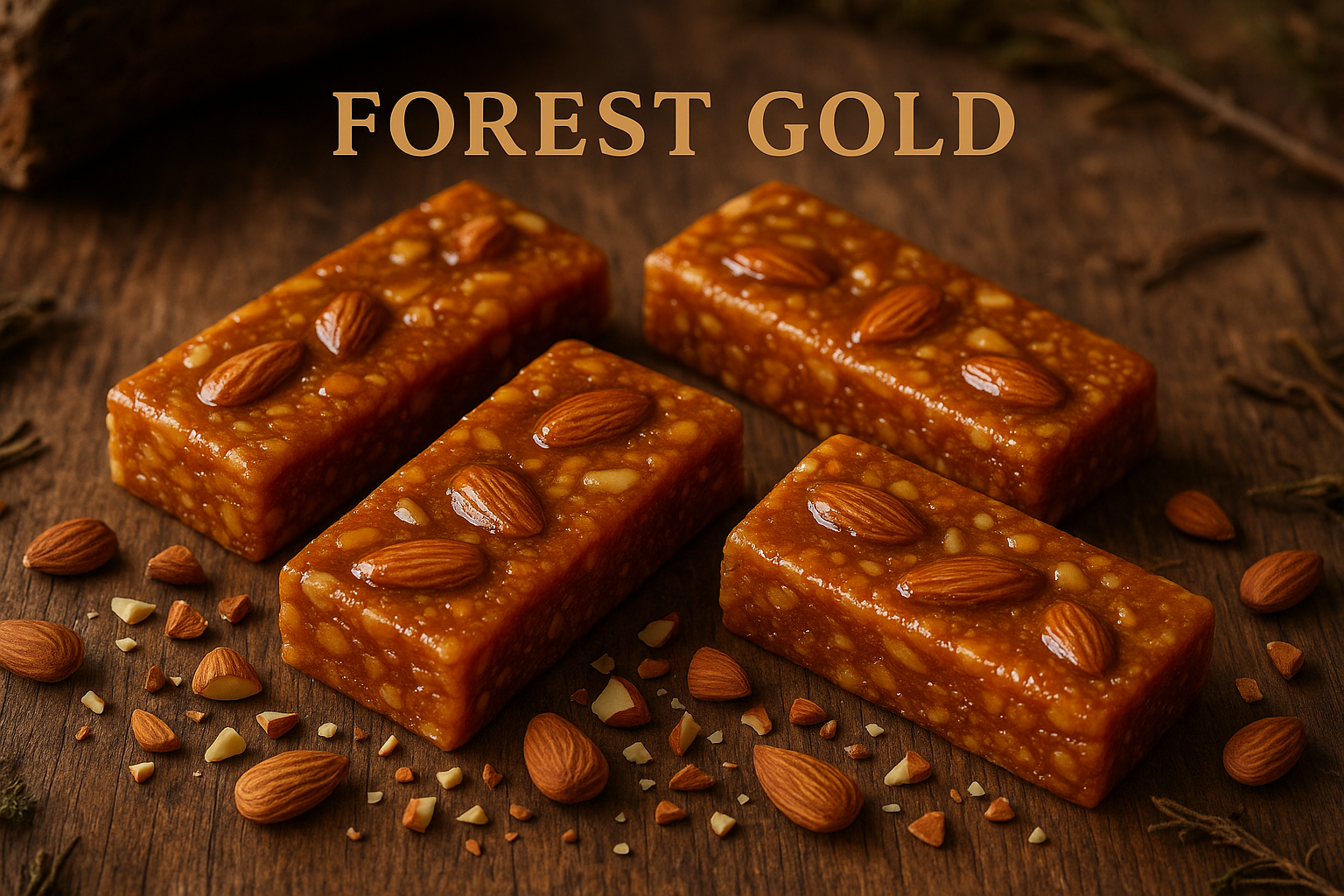 Almond and Forest Gold Honey Power Bars