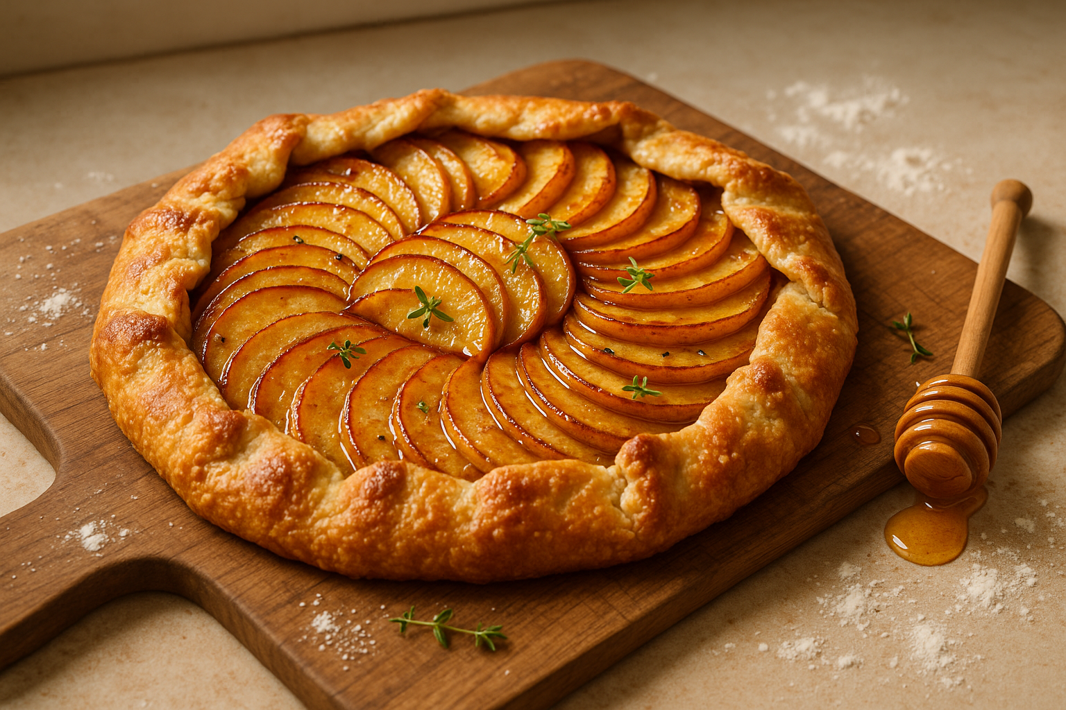 Really Simple Apple & Honey Galette